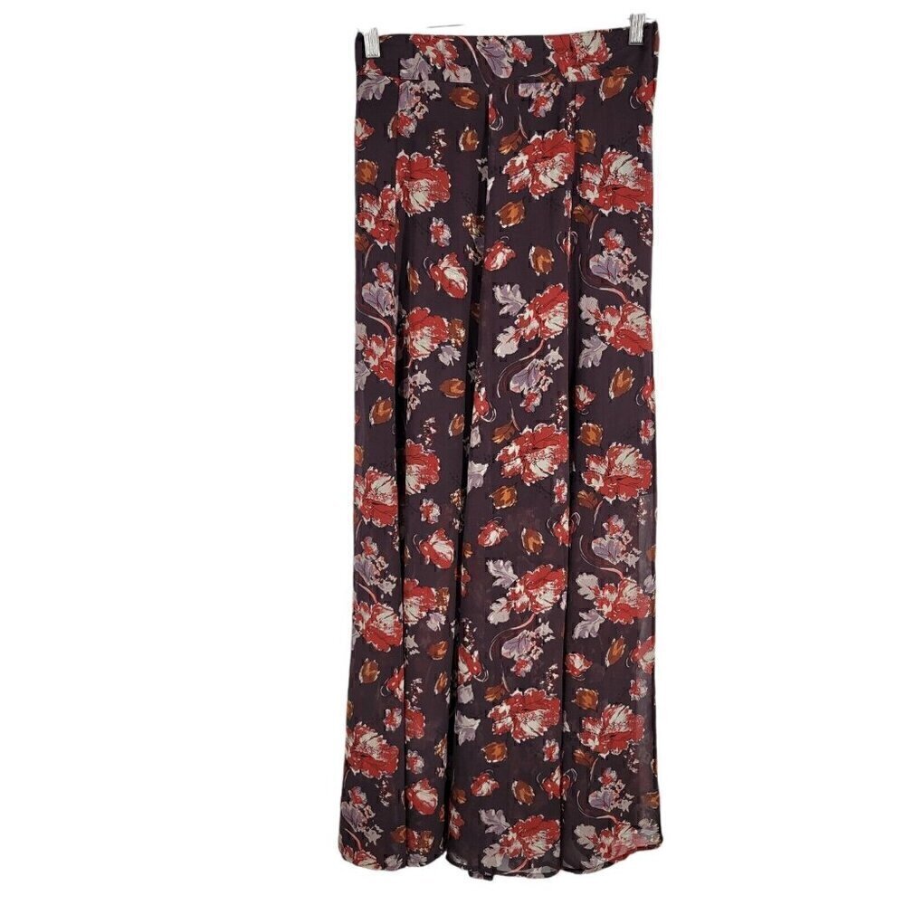 XXI Floral Layered Sheer Maxi Skirt Small autumn fall cottage academia feminine